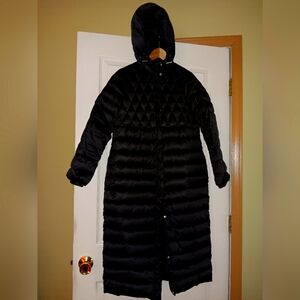 Sandro paris long winter duvet plume coat size 1